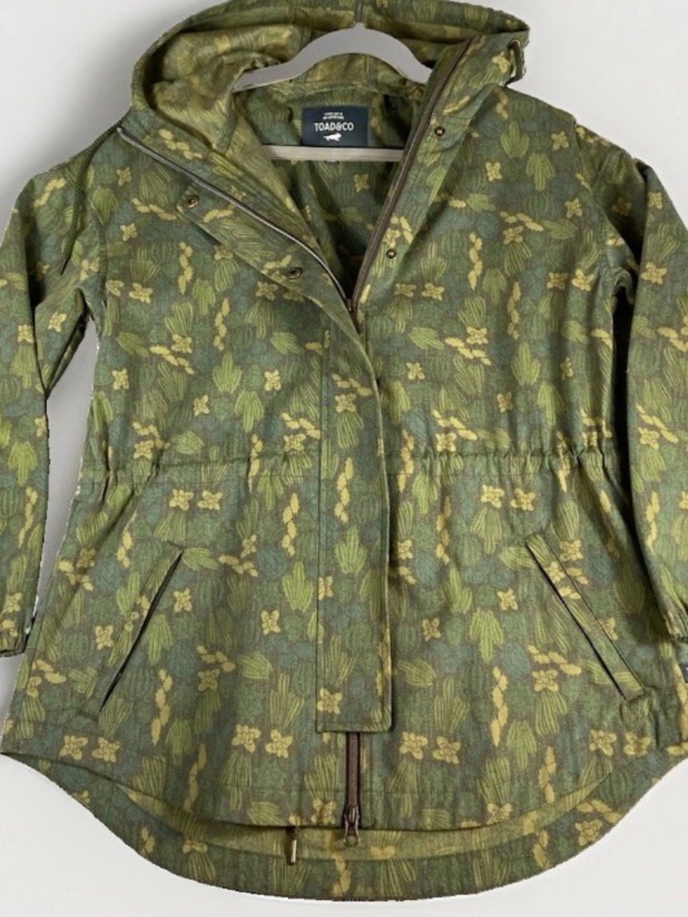 Toad&Co Green Floral Utility Jacket